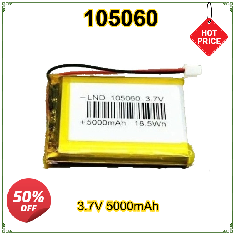 Renewable Energy Sources - 105060 3.7V 5000mAh Polimerowy akumulator litowy
