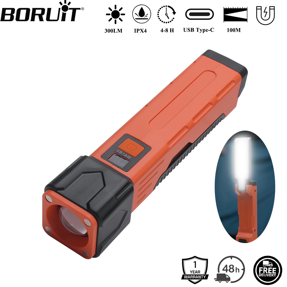 Renewable Energy Sources - BORUiT 300LM LED Latarka Robocza z