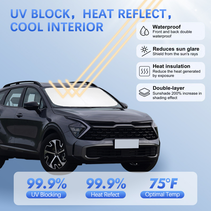 Renewable Energy Infrastructure - Samochodowa osłona przeciwsłoneczna do KIA Sportage