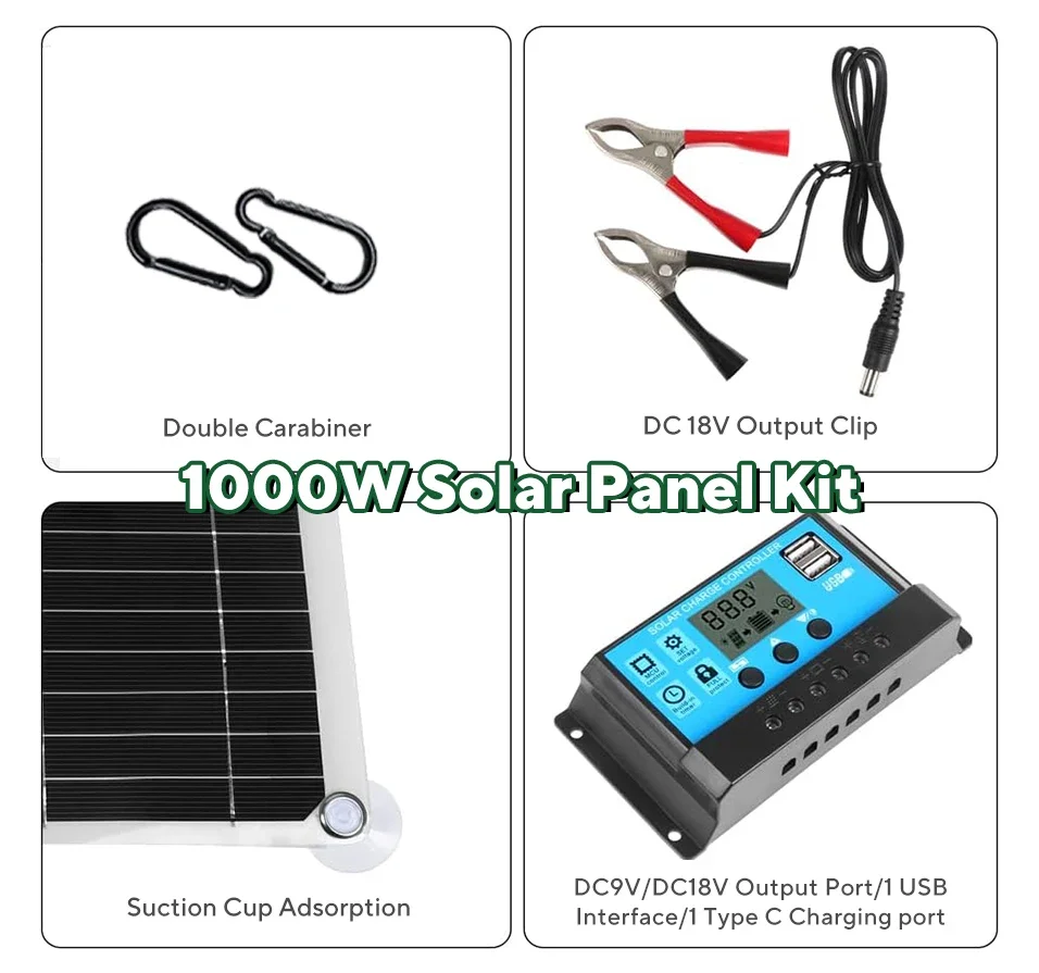 Zestaw paneli słonecznych 1000 – Solar Panel Monocrystalline recenzja i cena